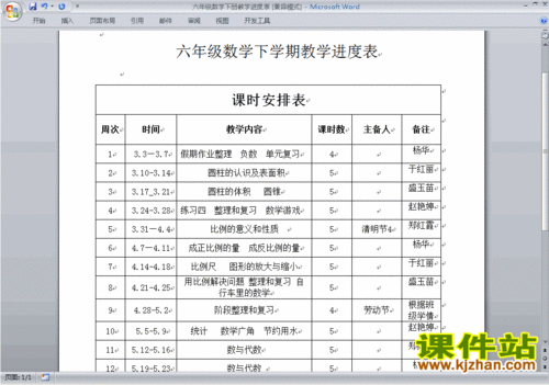 人教版六年级下册数学教学计划,人教版六年级下册数学教学计划及进度表-第2张图片-星梦范文网