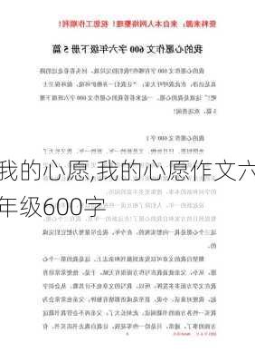 我的心愿,我的心愿作文六年级600字-第3张图片-星梦范文网