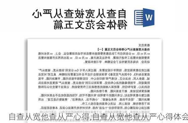 自查从宽他查从严心得,自查从宽他查从严心得体会-第3张图片-星梦范文网