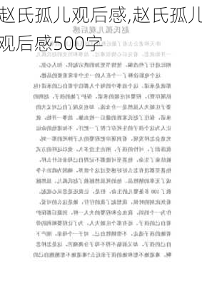 赵氏孤儿观后感,赵氏孤儿观后感500字-第3张图片-星梦范文网