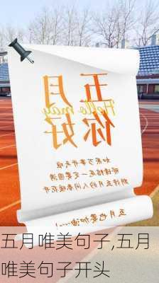 五月唯美句子,五月唯美句子开头-第3张图片-星梦范文网