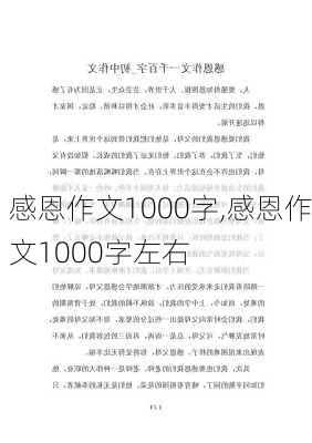 感恩作文1000字,感恩作文1000字左右-第2张图片-星梦范文网