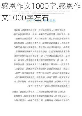 感恩作文1000字,感恩作文1000字左右-第3张图片-星梦范文网