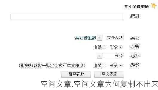 空间文章,空间文章为何复制不出来-第2张图片-星梦范文网