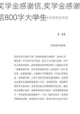 奖学金感谢信,奖学金感谢信800字大学生-第2张图片-星梦范文网