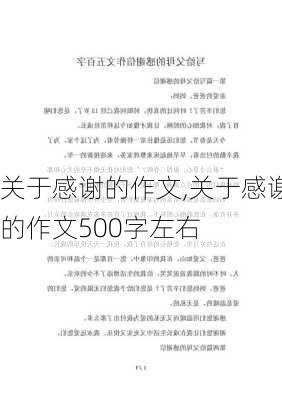 关于感谢的作文,关于感谢的作文500字左右-第2张图片-星梦范文网