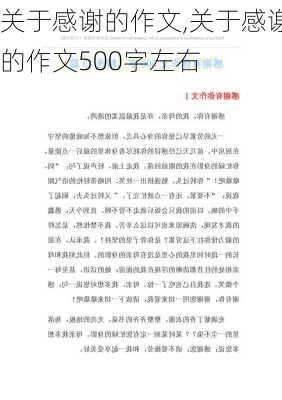 关于感谢的作文,关于感谢的作文500字左右-第3张图片-星梦范文网