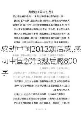 感动中国2013观后感,感动中国2013观后感800字-第3张图片-星梦范文网