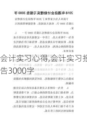 会计实习心得,会计实习报告3000字-第3张图片-星梦范文网