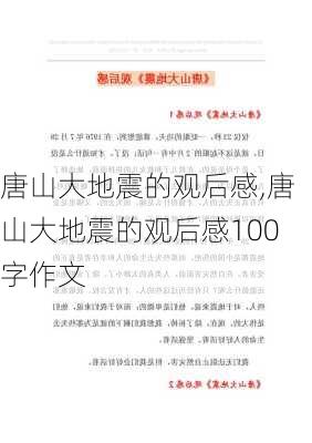 唐山大地震的观后感,唐山大地震的观后感100字作文-第2张图片-星梦范文网