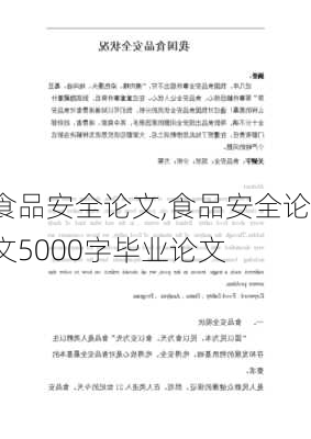 食品安全论文,食品安全论文5000字毕业论文-第2张图片-星梦范文网