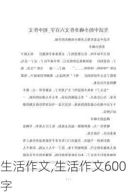 生活作文,生活作文600字-第2张图片-星梦范文网