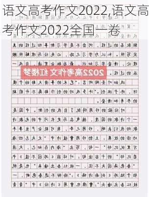 语文高考作文2022,语文高考作文2022全国一卷-第3张图片-星梦范文网