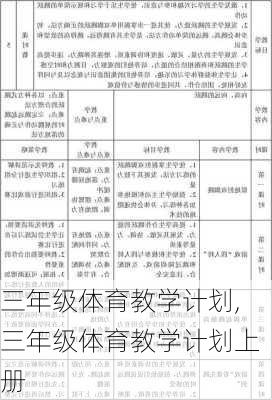 三年级体育教学计划,三年级体育教学计划上册-第1张图片-星梦范文网