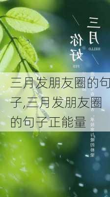 三月发朋友圈的句子,三月发朋友圈的句子正能量-第2张图片-星梦范文网