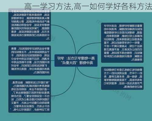 高一学习方法,高一如何学好各科方法-第3张图片-星梦范文网