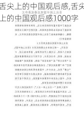 舌尖上的中国观后感,舌尖上的中国观后感1000字-第2张图片-星梦范文网