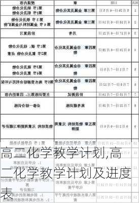 高二化学教学计划,高二化学教学计划及进度表-第3张图片-星梦范文网