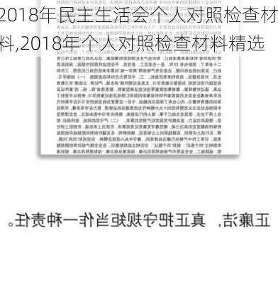 2018年民主生活会个人对照检查材料,2018年个人对照检查材料精选-第3张图片-星梦范文网