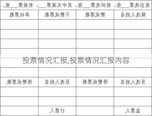 投票情况汇报,投票情况汇报内容-第3张图片-星梦范文网