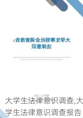 大学生法律意识调查,大学生法律意识调查报告-第2张图片-星梦范文网