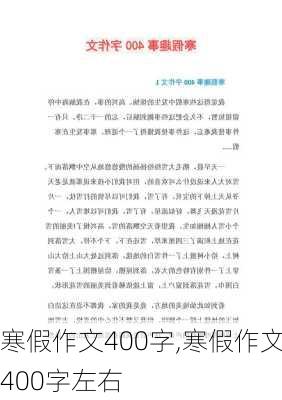 寒假作文400字,寒假作文400字左右-第2张图片-星梦范文网