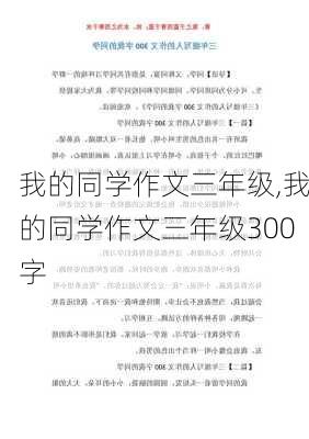 我的同学作文三年级,我的同学作文三年级300字-第1张图片-星梦范文网