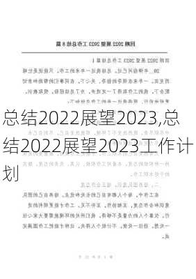 总结2022展望2023,总结2022展望2023工作计划-第2张图片-星梦范文网