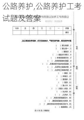 公路养护,公路养护工考试题及答案