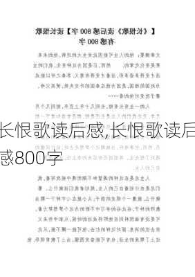 长恨歌读后感,长恨歌读后感800字-第1张图片-星梦范文网