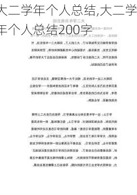 大二学年个人总结,大二学年个人总结200字-第3张图片-星梦范文网