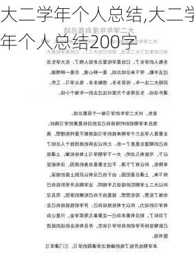 大二学年个人总结,大二学年个人总结200字-第2张图片-星梦范文网