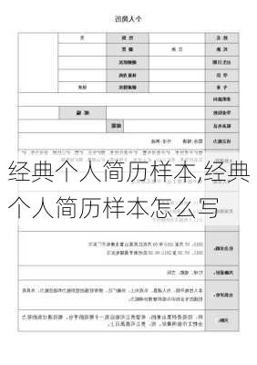 经典个人简历样本,经典个人简历样本怎么写-第3张图片-星梦范文网