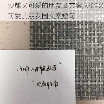 沙雕又可爱的朋友圈文案,沙雕又可爱的朋友圈文案短句-第3张图片-星梦范文网