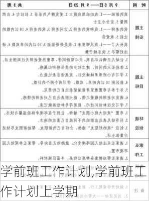 学前班工作计划,学前班工作计划上学期-第2张图片-星梦范文网