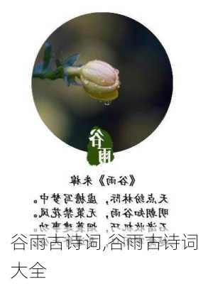 谷雨古诗词,谷雨古诗词大全-第1张图片-星梦范文网