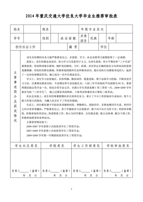 毕业生推荐表怎么写,毕业生推荐表怎么写求职意向-第2张图片-星梦范文网