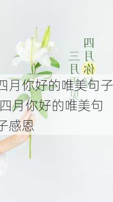 四月你好的唯美句子,四月你好的唯美句子感恩-第2张图片-星梦范文网