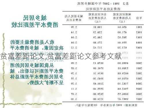 贫富差距论文,贫富差距论文参考文献-第2张图片-星梦范文网