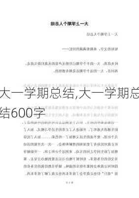 大一学期总结,大一学期总结600字-第2张图片-星梦范文网