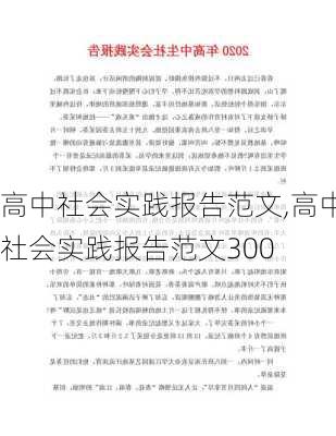 高中社会实践报告范文,高中社会实践报告范文300-第2张图片-星梦范文网