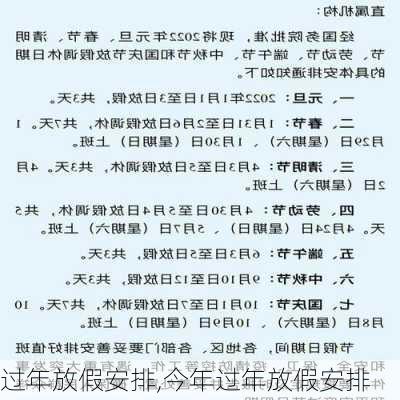 过年放假安排,今年过年放假安排-第2张图片-星梦范文网