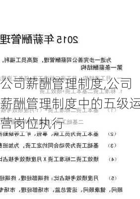 公司薪酬管理制度,公司薪酬管理制度中的五级运营岗位执行-第3张图片-星梦范文网