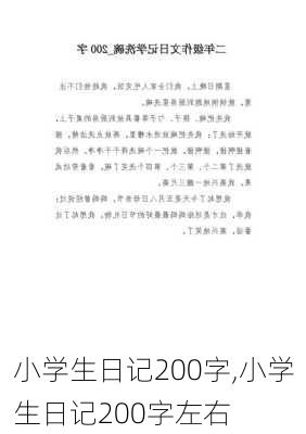 小学生日记200字,小学生日记200字左右-第2张图片-星梦范文网