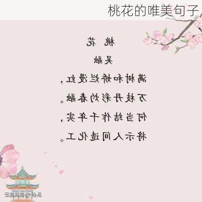 桃花的唯美句子,-第2张图片-星梦范文网