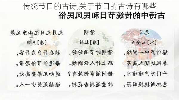 传统节日的古诗,关于节日的古诗有哪些-第1张图片-星梦范文网