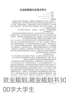 就业规划,就业规划书3000字大学生-第1张图片-星梦范文网