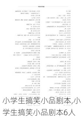 小学生搞笑小品剧本,小学生搞笑小品剧本6人-第1张图片-星梦范文网