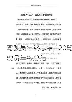 驾驶员年终总结,120驾驶员年终总结-第3张图片-星梦范文网