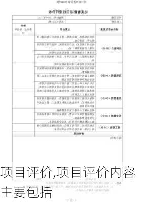 项目评价,项目评价内容主要包括-第2张图片-星梦范文网